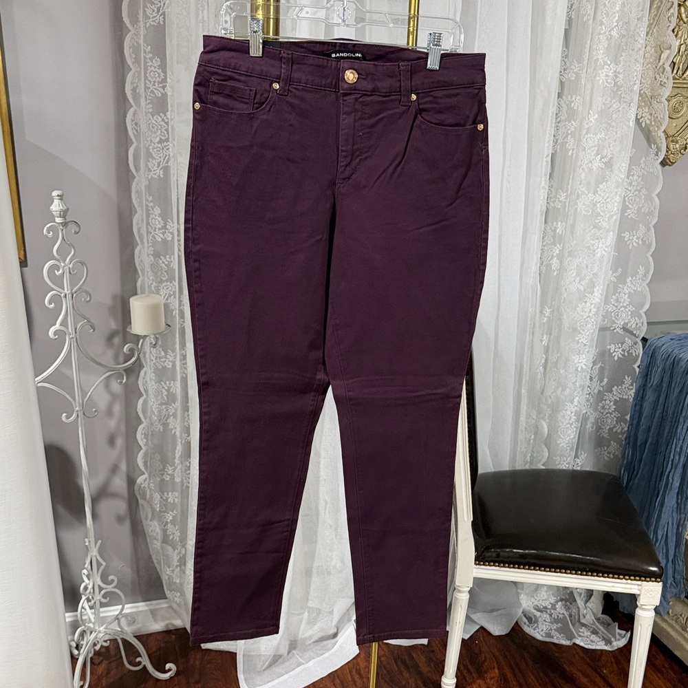 Bandolino Women's Straight Leg Jeans in Rich Purple